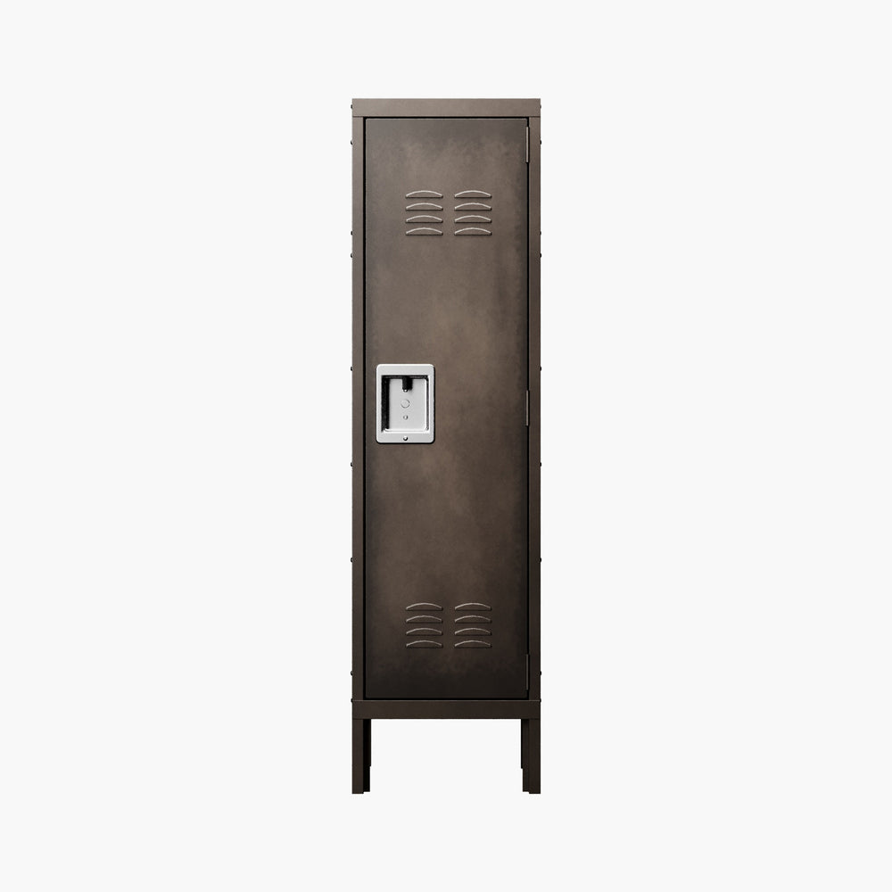 Yizosh 55.1" Retro Steel Metal Locker Storage Cabinet with 1 Door
