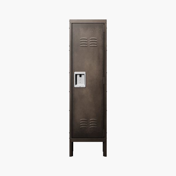 Yizosh 55.1" Retro Steel Metal Locker Storage Cabinet with 1 Door