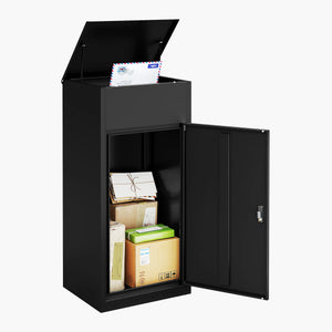 Yizosh 41.3"H Outdoor Package Delivery Box with Coded Lock and Anti-Theft Design