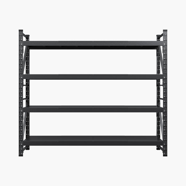 68" W Heavy Duty Metal Garage Shelving – 4 Tier Storage Rack, 8000 lbs Capacity