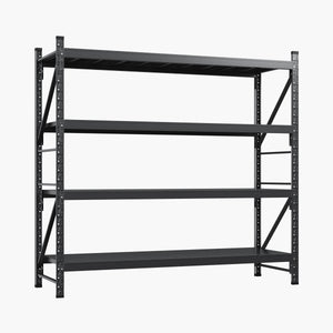 75" W Heavy Duty Metal Shelving – 8000 lbs Capacity, Adjustable Steel Shelf