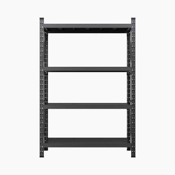 48" W Heavy Duty Metal Storage Shelves – 4-Tier Garage Rack, 3000 lbs Capacity, Adjustable Standing Shelf