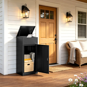Yizosh 41.3"H Outdoor Package Delivery Box with Coded Lock and Anti-Theft Design