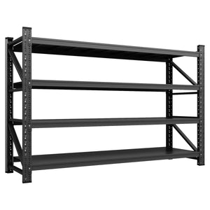 Yizosh 75" W Heavy Duty Metal Shelving – 9000 lbs Capacity, Adjustable Steel Shelf