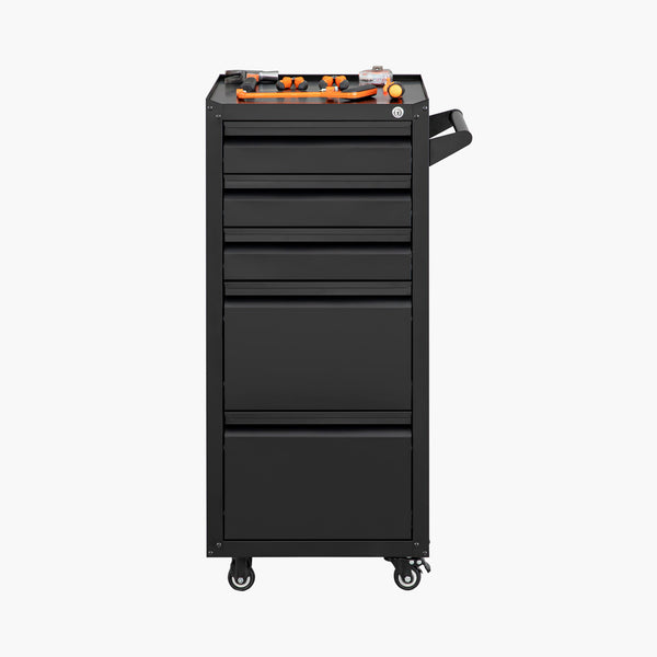 Yizosh 5-Drawer Rolling Metal Tool Cabinet with Lockable Wheels