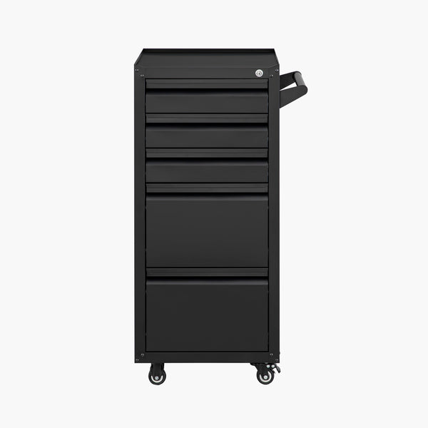 Yizosh 5-Drawer Rolling Metal Tool Cabinet with Lockable Wheels