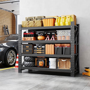Yizosh 40" W Heavy Duty Garage Storage Shelves – 3000 lbs Capacity, Adjustable Standing Shelf